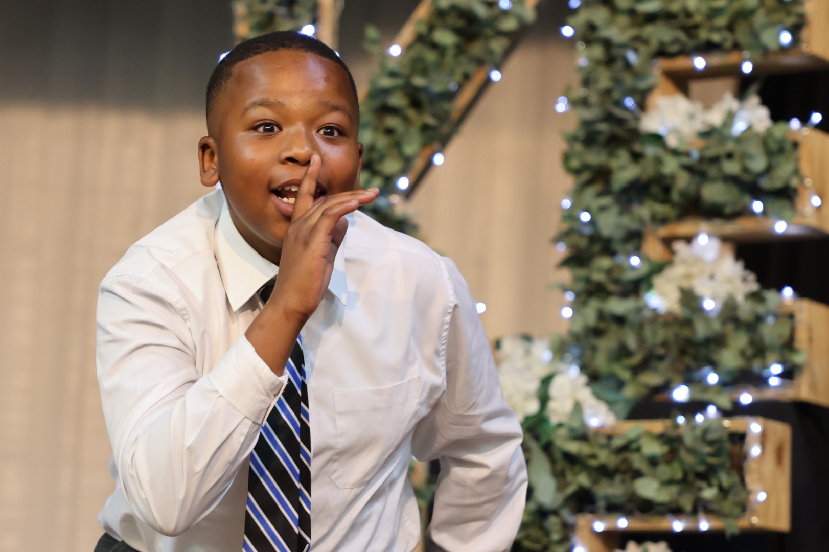 Kungawo Maphumulo reciting a poem