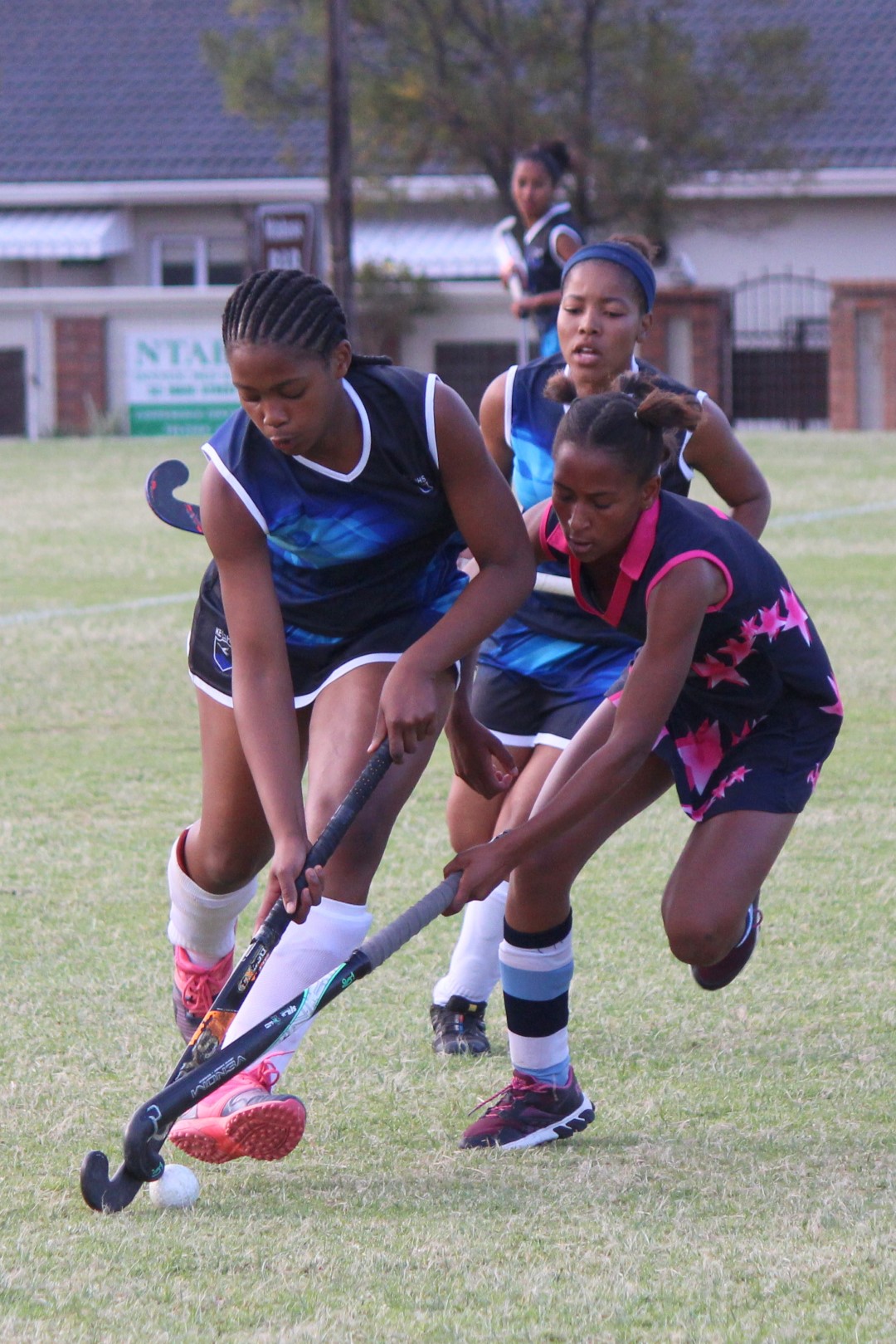 1st Netball team in action against KC