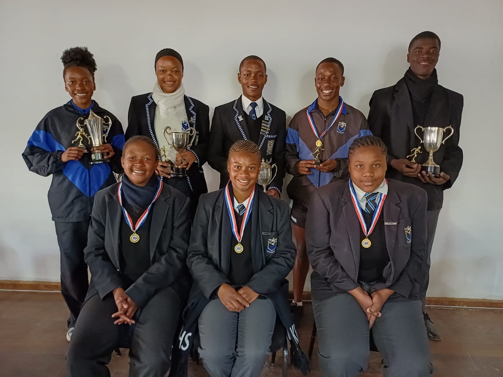 Back Sihle Manci Ref Setloboko Trevor Mkhati Qhayiya Sapo and Junior Mcadi