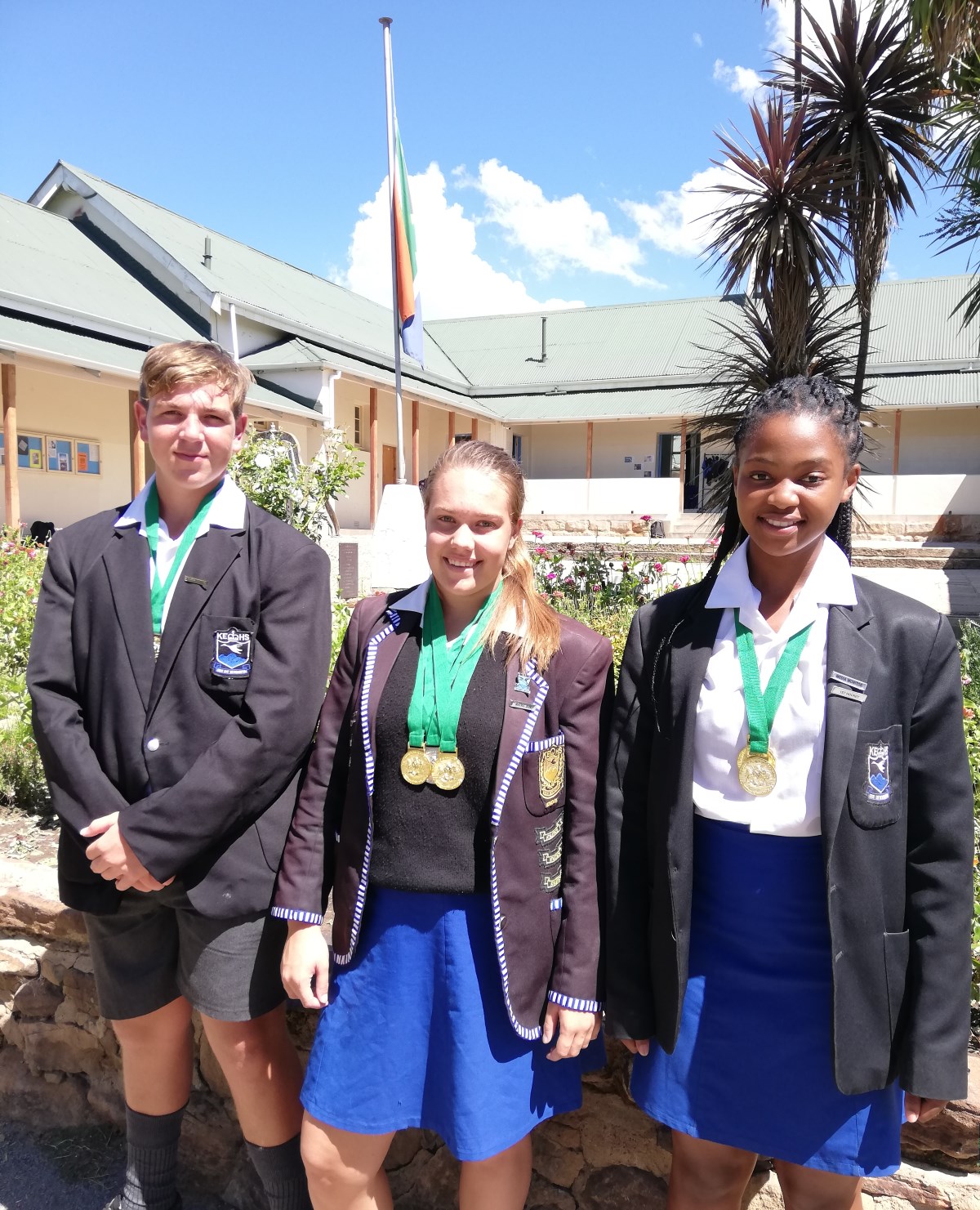 Benji Kayla and Anathi gold medal winners