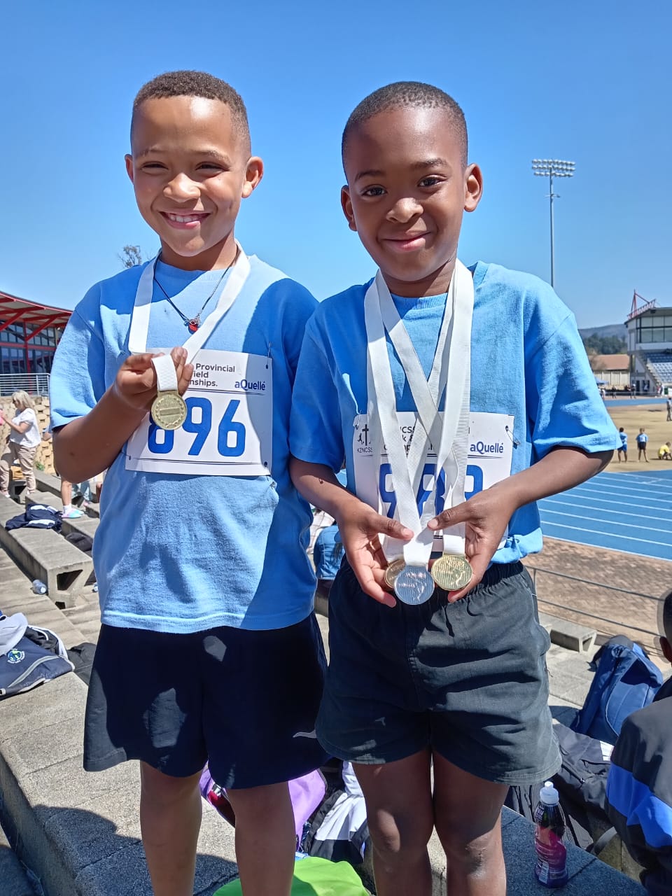 Cade Marais and Lere Tyika 3rd and 2nd Best Junior Boys at KZNCSSA Provincial Athletics Championships