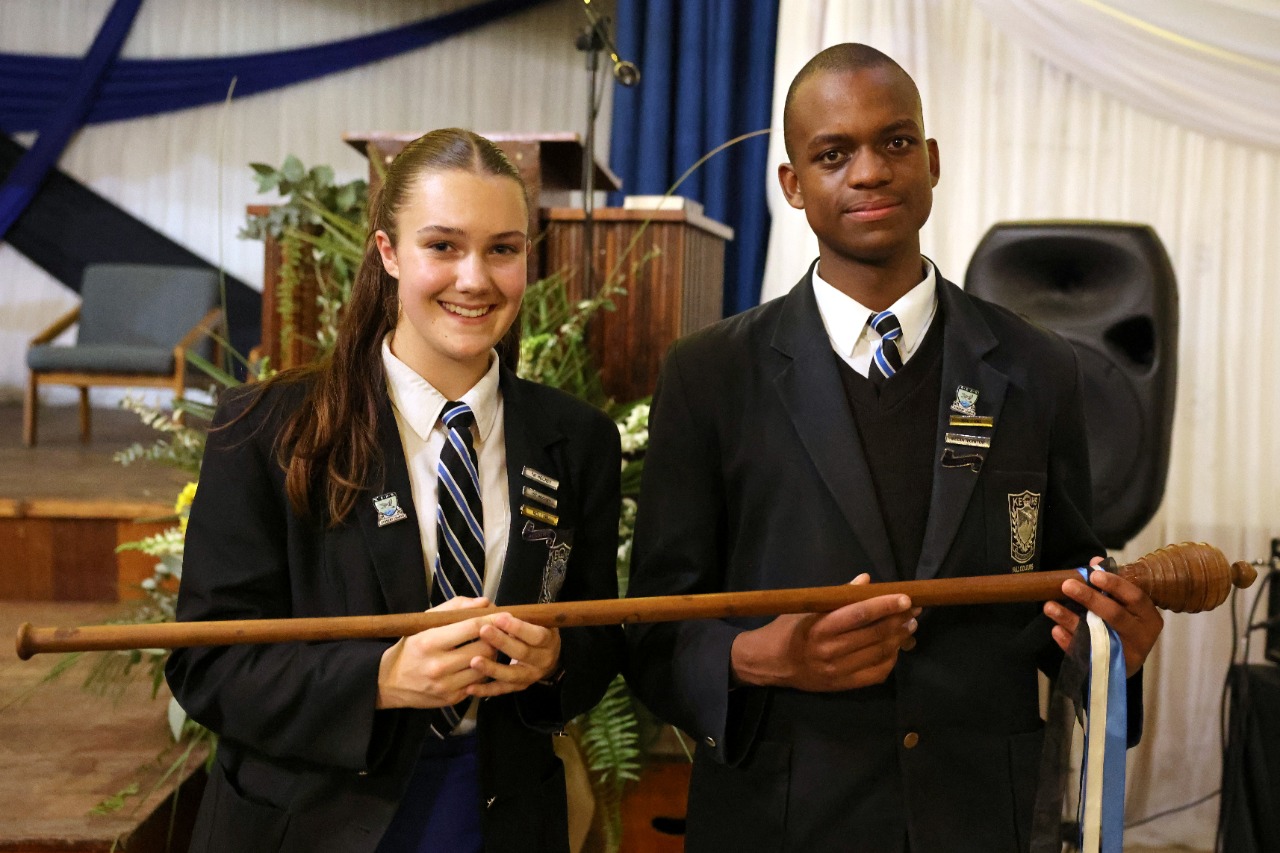 Head Prefects for 2023 Sasha Harris and Lesiba Mmamogobo