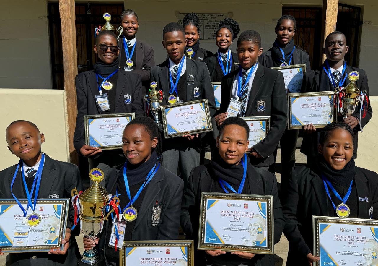 KEHS learners who participated in the Inkosi Albert Luthuli Oral History Competition