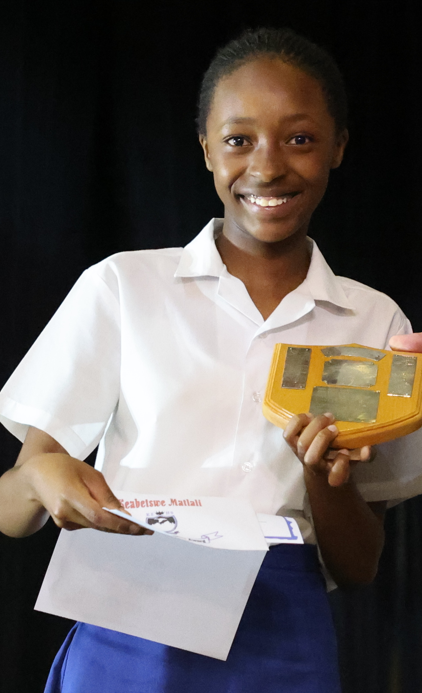 Keabetswe Matlali received the James Freemantle award for Good Fellowship at the SP Prizegiving