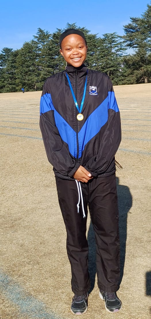 Ref Setloboko was awarded Senior Victrix Ludorum at the HS Inter Schools Athletics