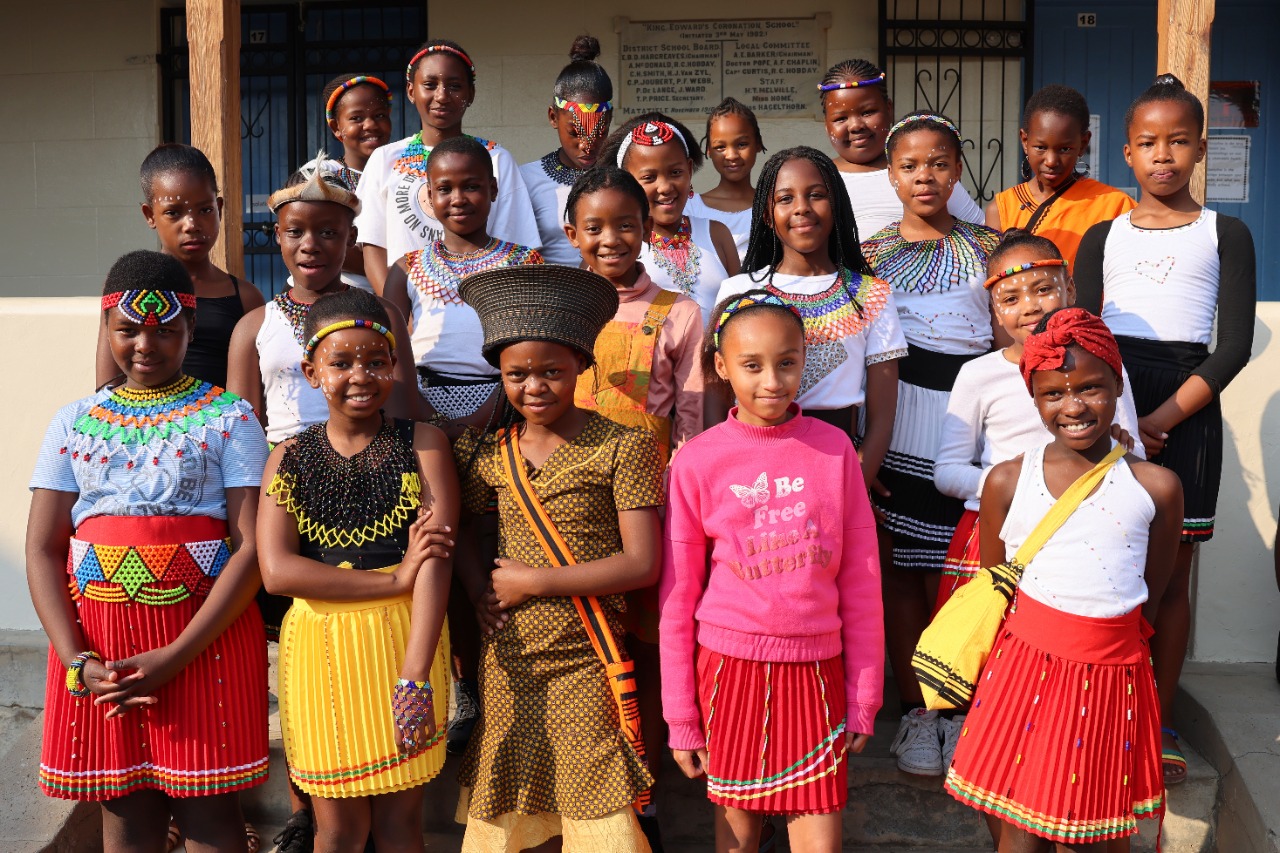 Senior Phase learners celebrating Heritage Day