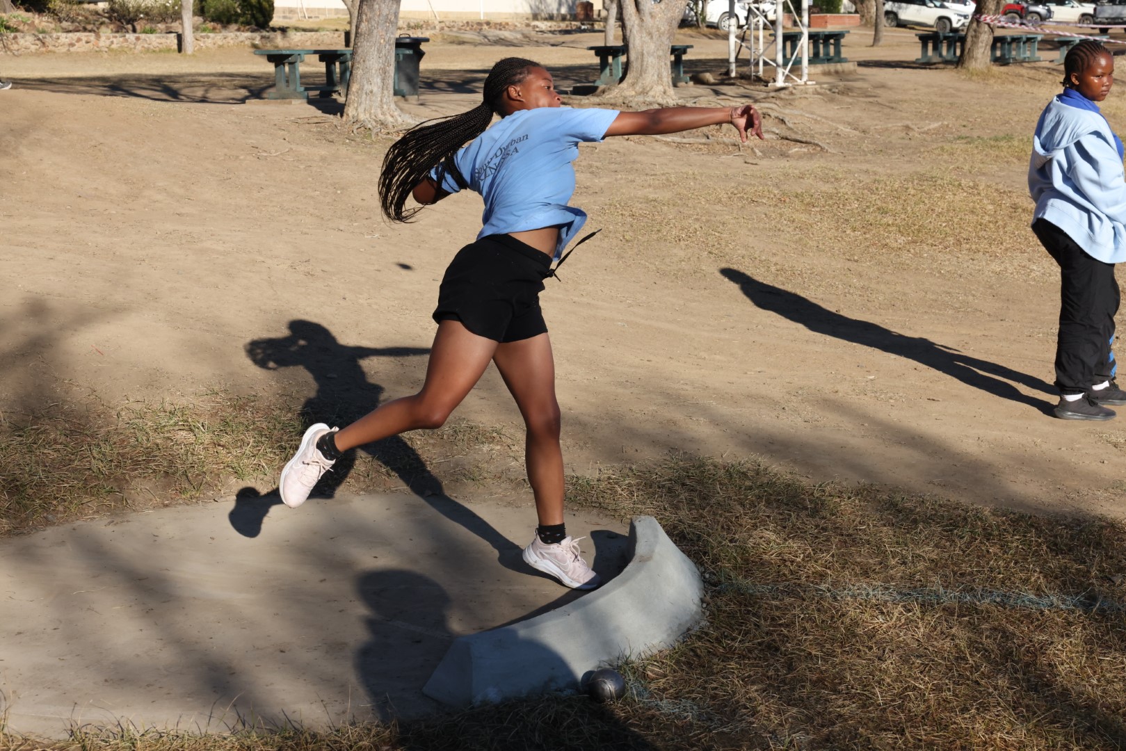 Tanya Mandiwanzira scoring 757 points on the ASA table for Shot Put